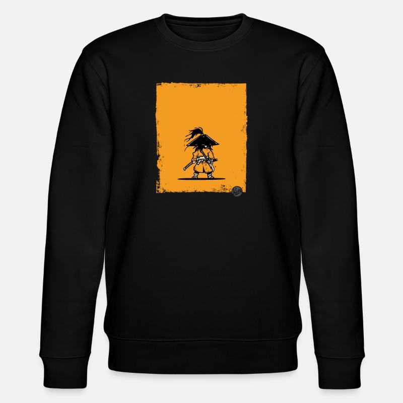 Samurai Style Warrior Silhouette - Stanley/Stella CHANGER Unisex Organic Sweatshirt - black