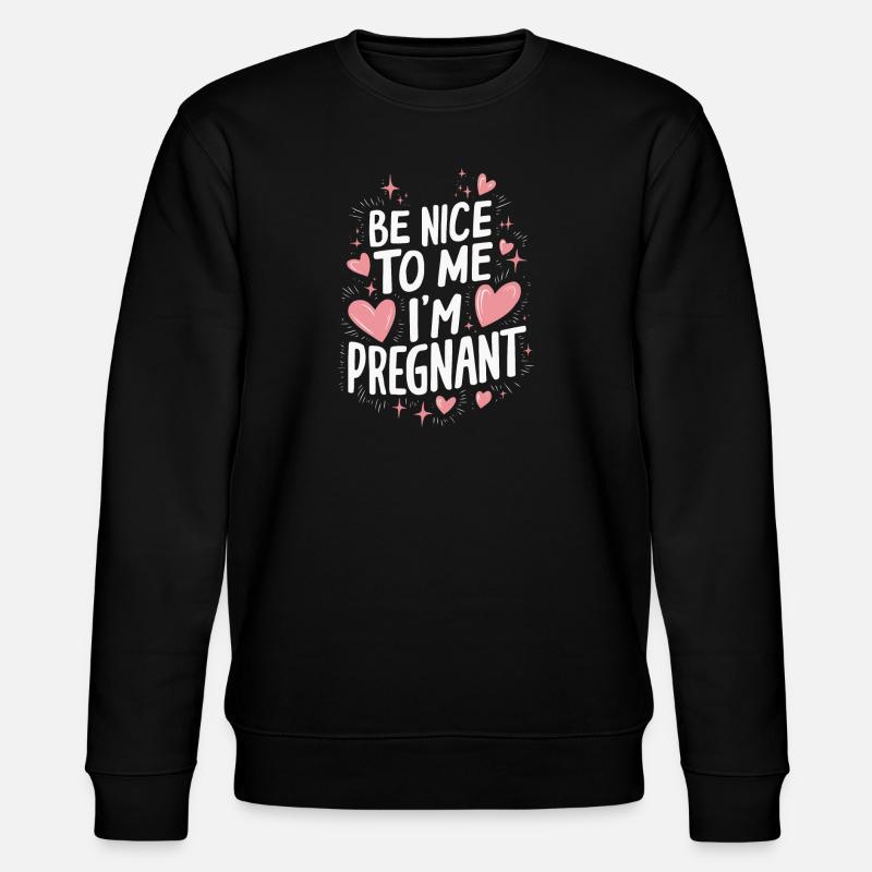 Grossesse Grossesse Accouchement - Sweat bio CHANGER Stanley/Stella Unisexe - noir