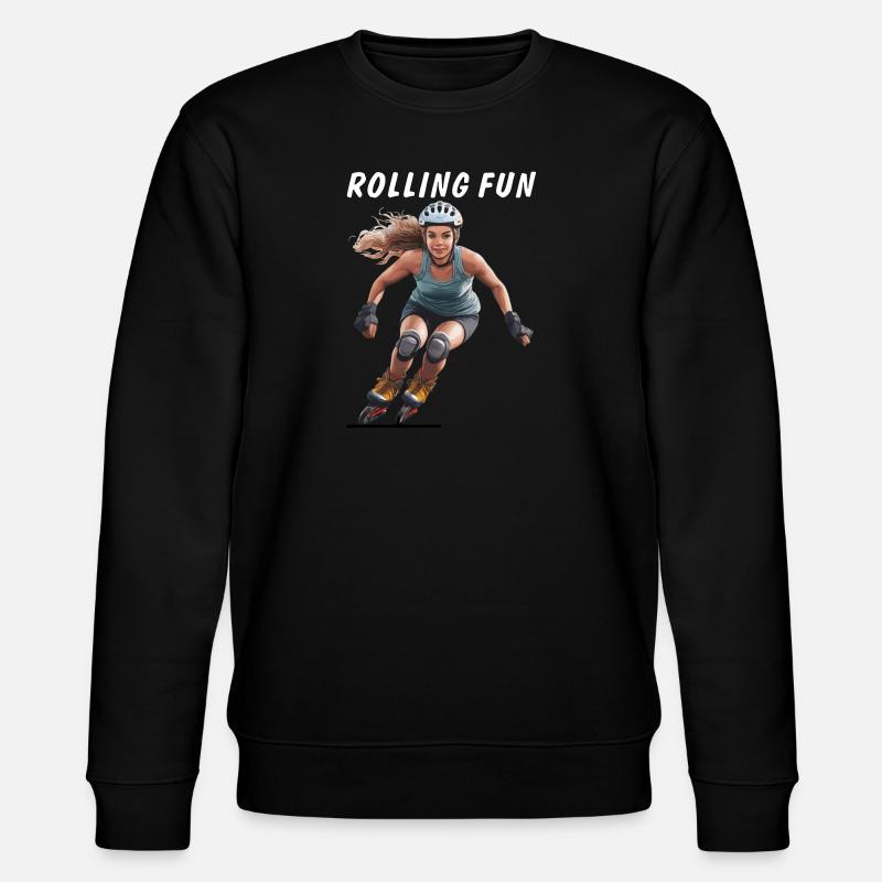 FRAU ROLLSCHUHE ROLLING FUN - Stanley/Stella Unisex Bio-Sweatshirt CHANGER  - Schwarz