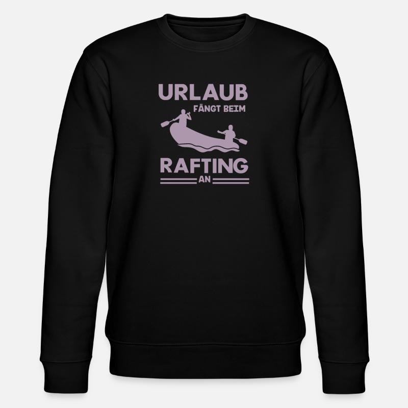 Rafting Abenteuer Schlauchboot Wassererlebnis - Stanley/Stella Unisex Bio-Sweatshirt CHANGER  - Schwarz