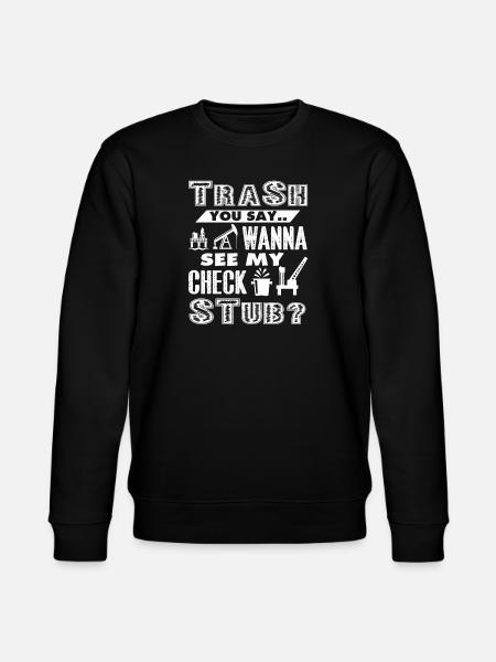 Oilfield Oilfield Check Stub - Stanley/Stella CHANGER Unisex Organic Sweatshirt - black