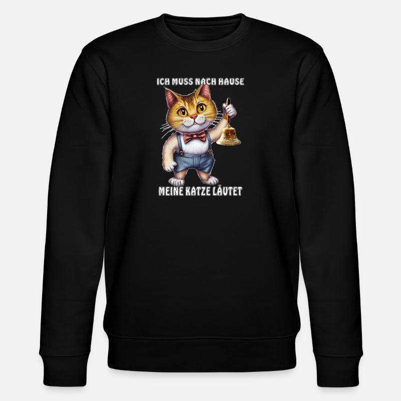 MES BAGUES DE CHAT - Sweat bio CHANGER Stanley/Stella Unisexe - noir