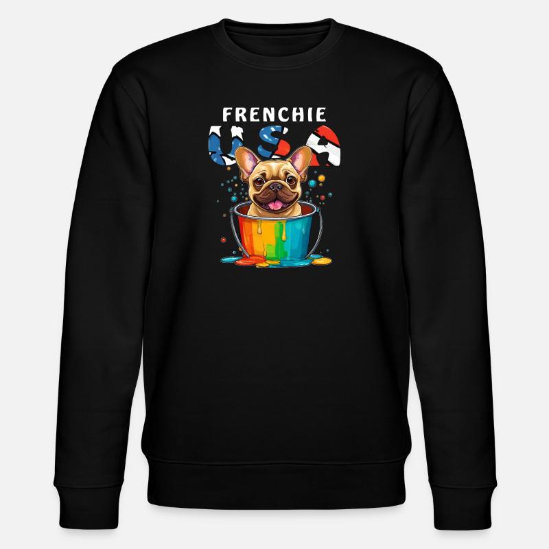 FRENCHIE USA - Stanley/Stella Unisex Bio-Sweatshirt CHANGER - Schwarz