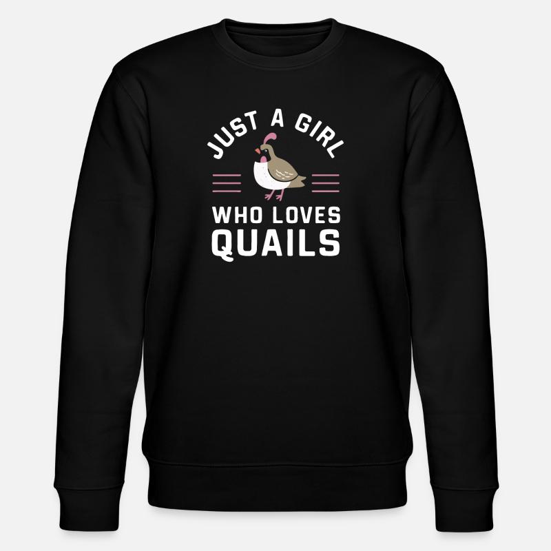 Caille Oiseau Cailles - Sweat bio CHANGER Stanley/Stella Unisexe - noir