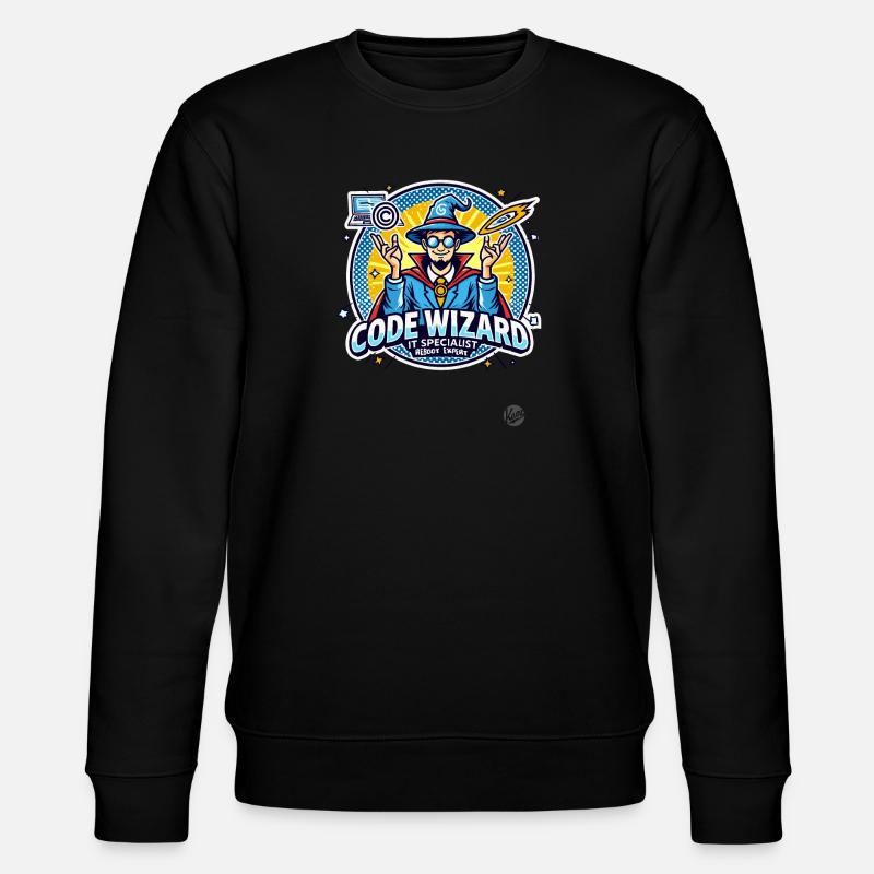 Code-Zauberer Neustart-Spezialist IT-Experte - Stanley/Stella Unisex Bio-Sweatshirt CHANGER - Schwarz