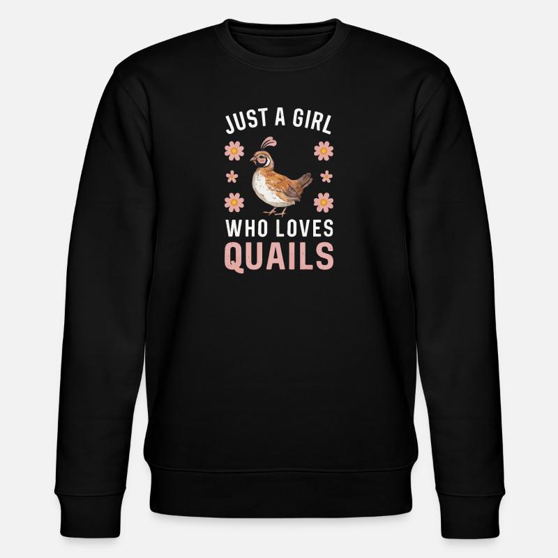 Caille Oiseau Cailles - Sweat bio CHANGER Stanley/Stella Unisexe - noir