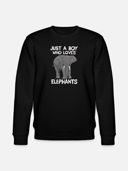 Elephant Animal Elephants Zoo - Stanley/Stella CHANGER Unisex Organic Sweatshirt - black