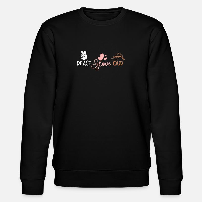 Peace love Oud - Stanley/Stella CHANGER Unisex Organic Sweatshirt - black
