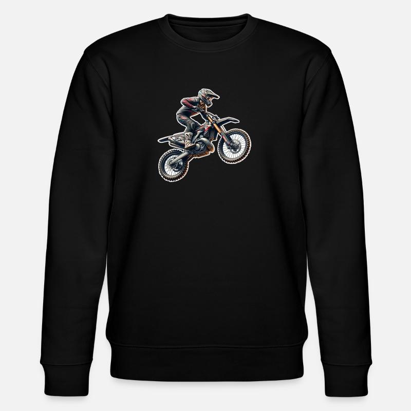 Motocross - Sweat bio CHANGER Stanley/Stella Unisexe - noir