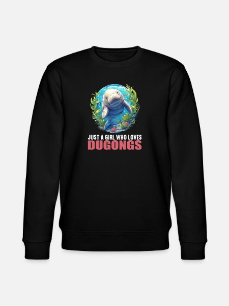 Manatee Dugongs Dugong - Stanley/Stella CHANGER Unisex Organic Sweatshirt - black