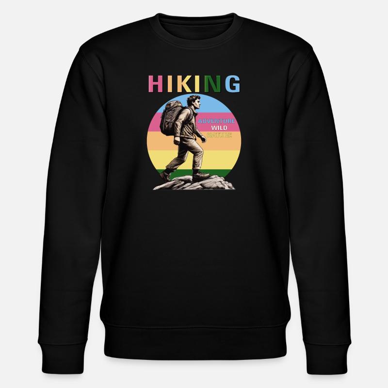 BERGSTEIGER HIKING - Stanley/Stella Unisex Bio-Sweatshirt CHANGER - Schwarz