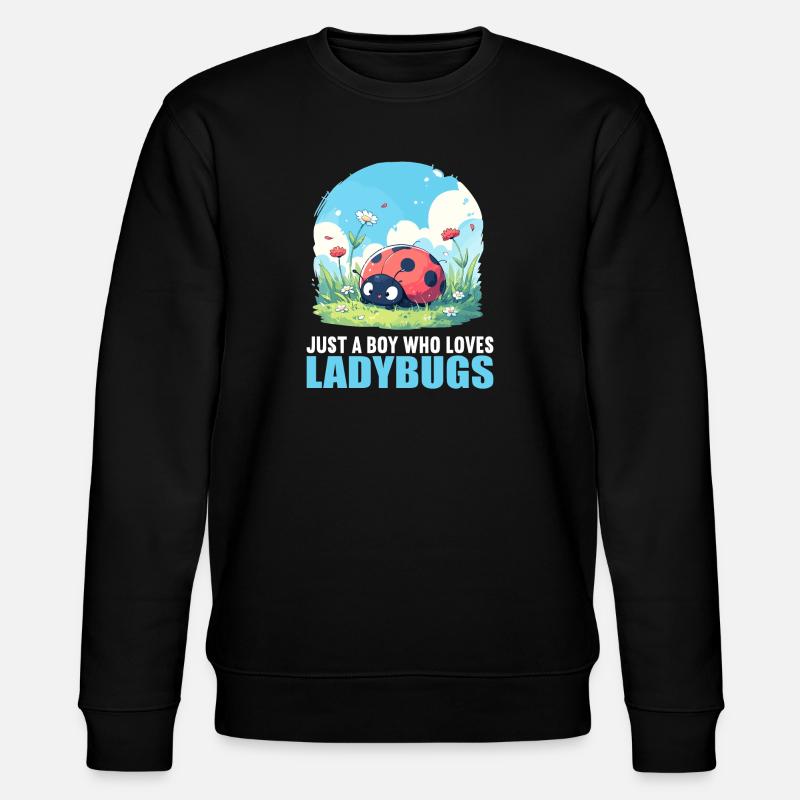 Ladybug Marienkäfer - Stanley/Stella CHANGER Unisex Organic Sweatshirt - black