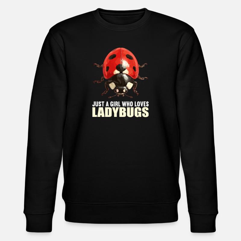 Ladybug Marienkäfer - Stanley/Stella Unisex Bio-Sweatshirt CHANGER  - Schwarz