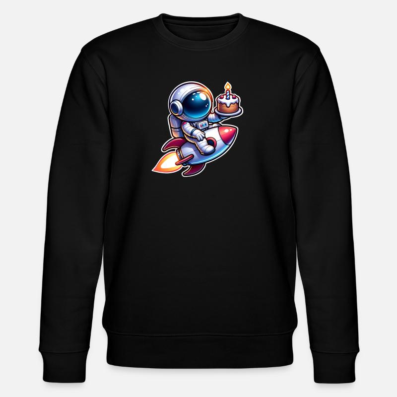 Anniversaire astronaute - Sweat bio CHANGER Stanley/Stella Unisexe - noir