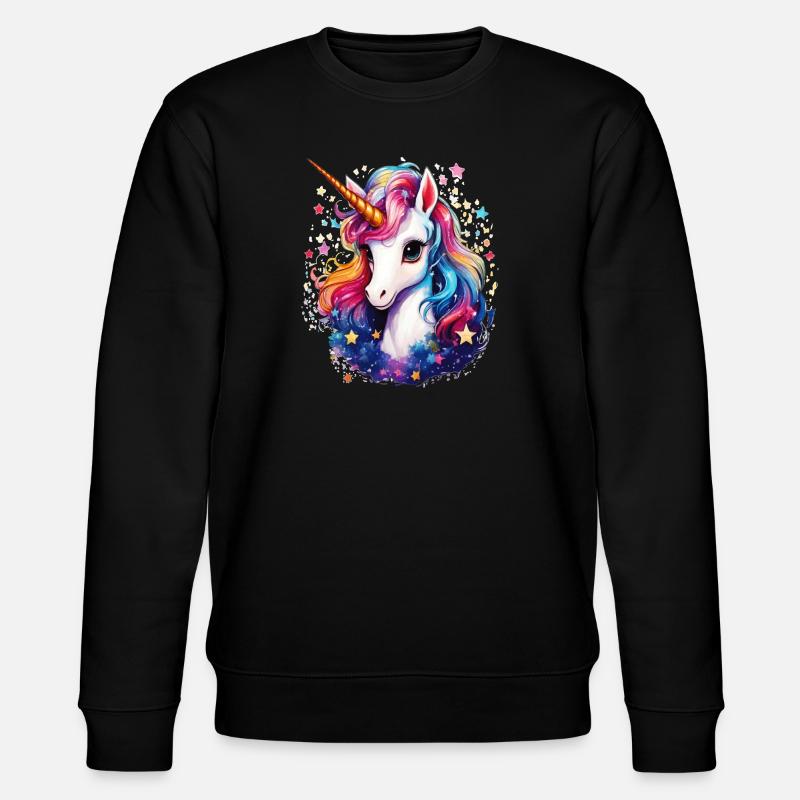 EINHORN - Stanley/Stella Unisex Bio-Sweatshirt CHANGER - Schwarz