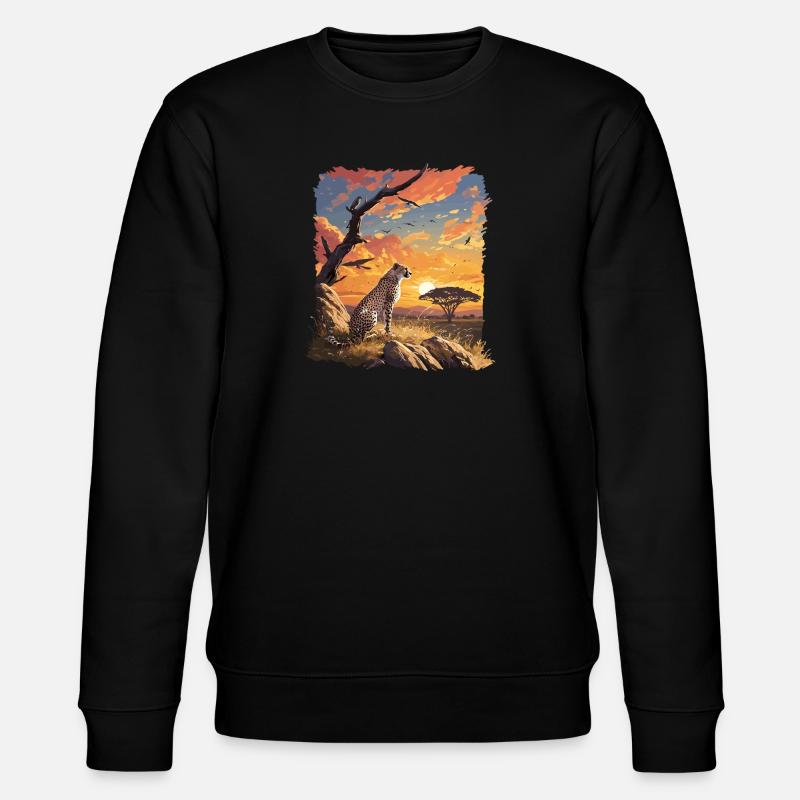 Guépard Geparde Gepard - Sweat bio CHANGER Stanley/Stella Unisexe - noir