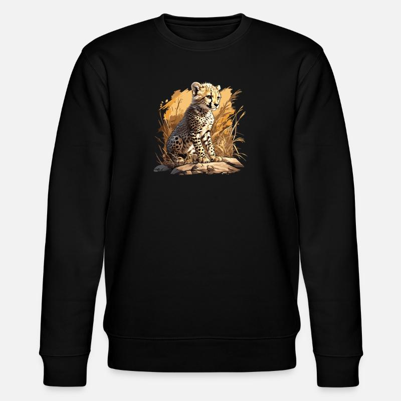 Guépard Geparde Gepard - Sweat bio CHANGER Stanley/Stella Unisexe - noir