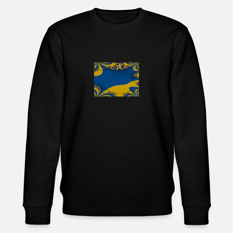 Ukraine Flagge Kunstdesign Kiew - Stanley/Stella Unisex Bio-Sweatshirt CHANGER  - Schwarz