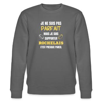 Supporter La Rochelle Parfait Rugby - Sweat bio CHANGER Stanley/Stella Unisexe - bordeaux - Devant - Nik (191cm) & Marisol (170cm)