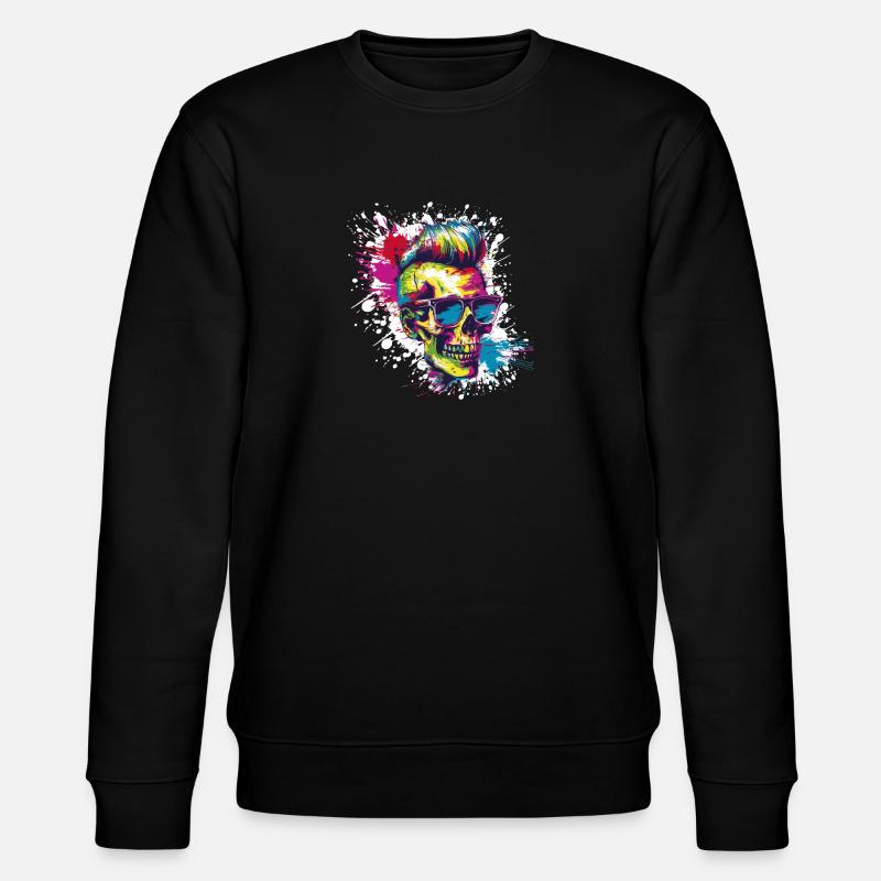 Punk Skull Party - Sweat bio CHANGER Stanley/Stella Unisexe - noir