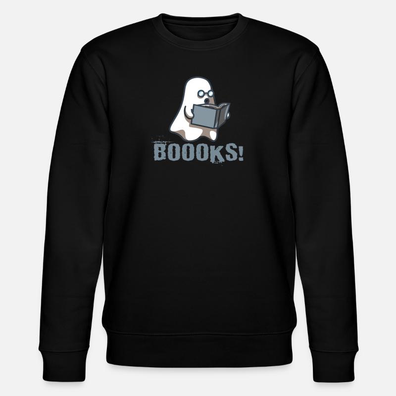 Book Nerd Boooks Librarian Reading - Stanley/Stella CHANGER Unisex Organic Sweatshirt - black