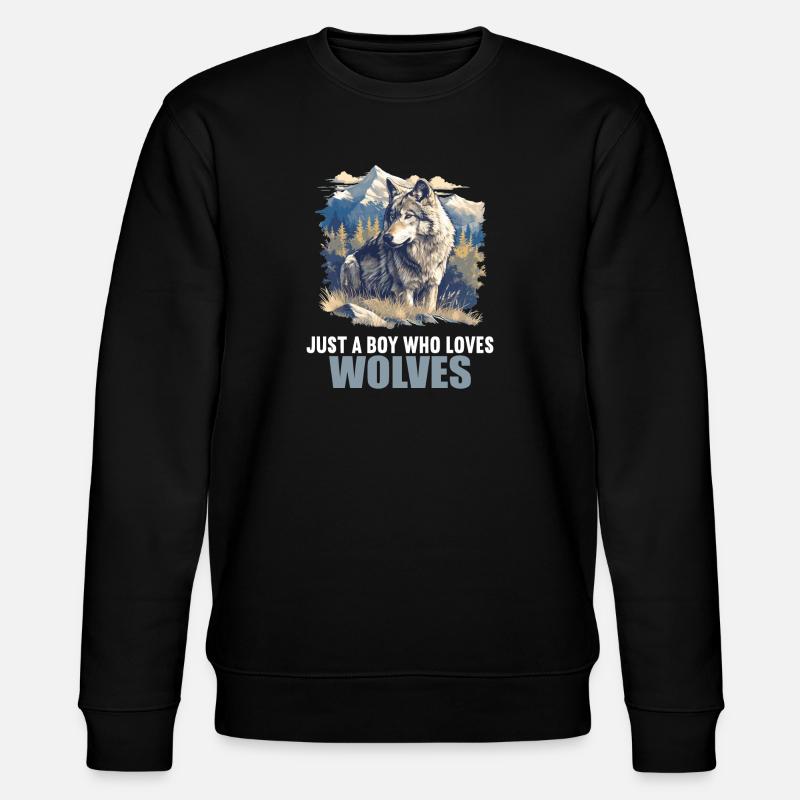 Wolves Wolf - Stanley/Stella CHANGER Unisex Organic Sweatshirt - black