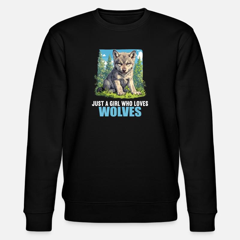 Wolves Wolf - Stanley/Stella CHANGER Unisex Organic Sweatshirt - black