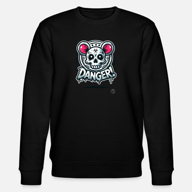 Dangereux hamster rat crâne - Sweat bio CHANGER Stanley/Stella Unisexe - noir