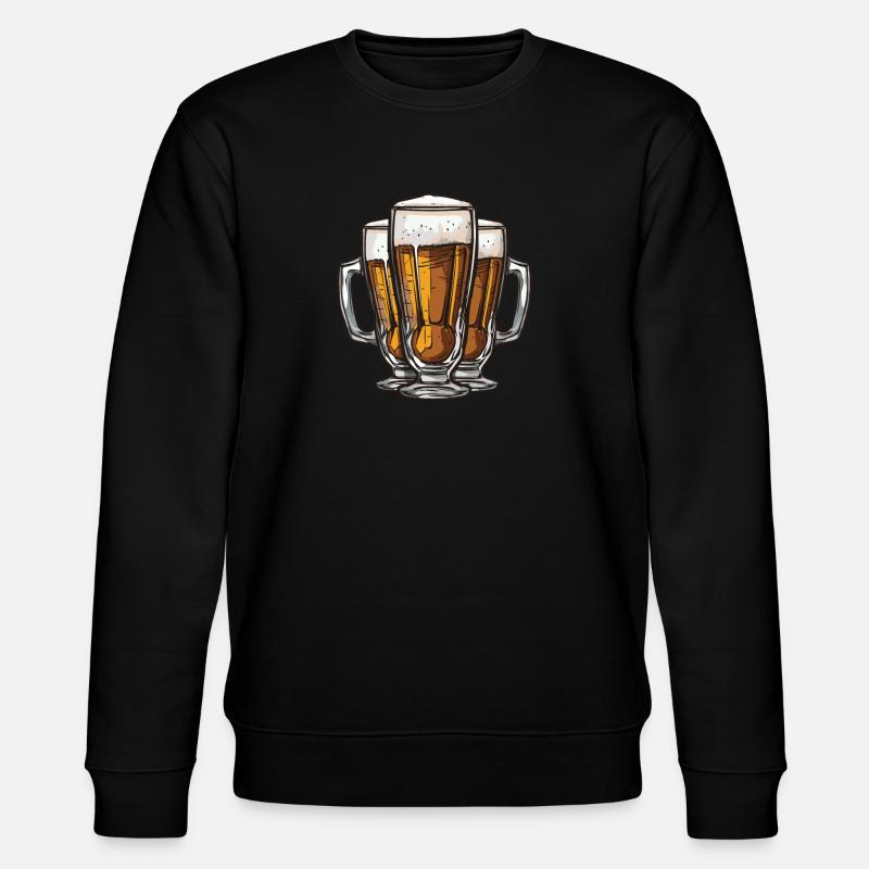 Bier Saufen Drinking - Stanley/Stella Unisex Bio-Sweatshirt CHANGER  - Schwarz
