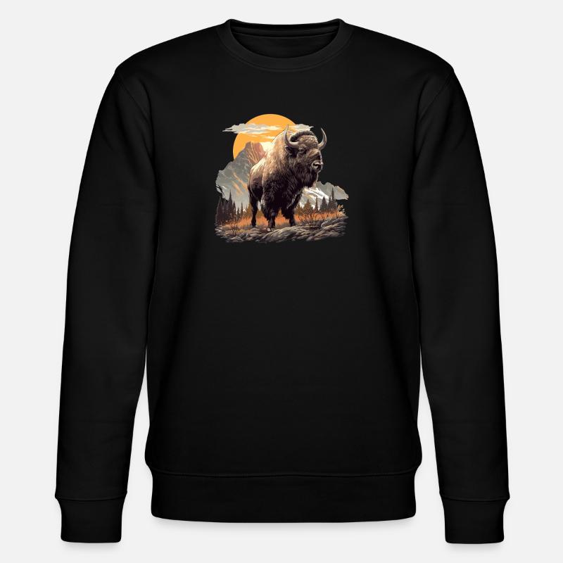 Bisons Bison - Sweat bio CHANGER Stanley/Stella Unisexe - noir