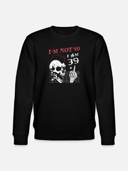 Ho 39 anni e più il dito medio - 40° compleanno - Felpa ecologica unisex CHANGER di Stanley/Stella - nero