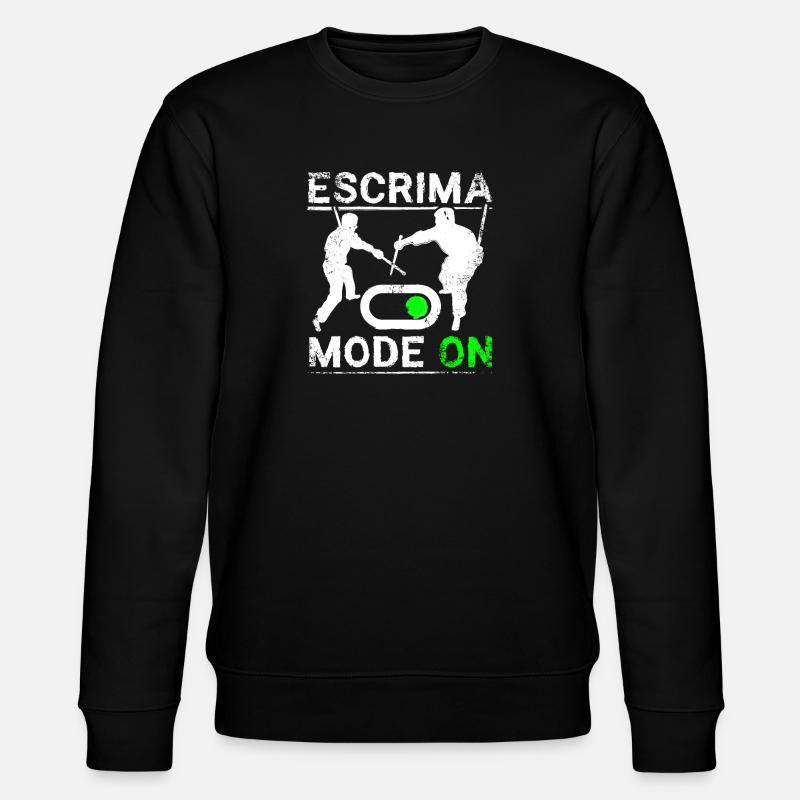 Escrima mode on - Stanley/Stella Unisex Bio-Sweatshirt CHANGER  - Schwarz