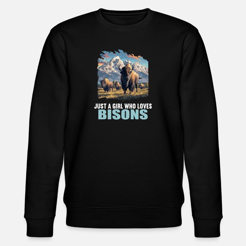 Bisons Bison - Stanley/Stella CHANGER Unisex Organic Sweatshirt - black