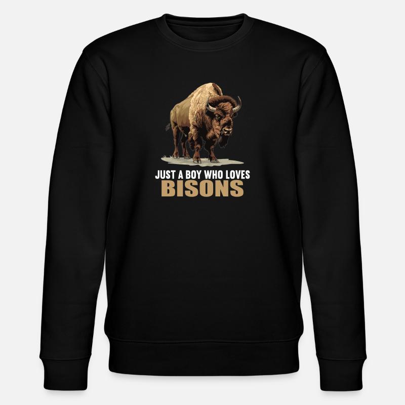 Bisons Bison - Stanley/Stella CHANGER Unisex Organic Sweatshirt - black
