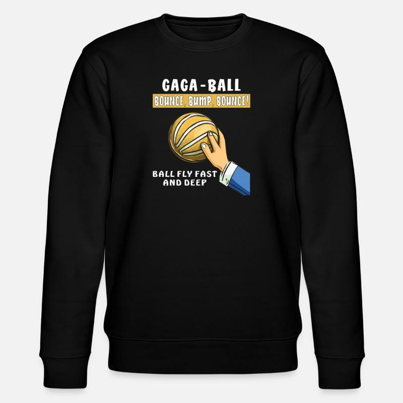 GAGA BALL BOUNCE, BUMP, BOUNCE! - Stanley/Stella Unisex Bio-Sweatshirt CHANGER  - Schwarz