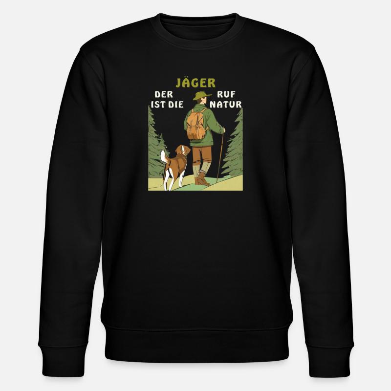 JÄGER RUF DER NATUR - Stanley/Stella Unisex Bio-Sweatshirt CHANGER  - Schwarz