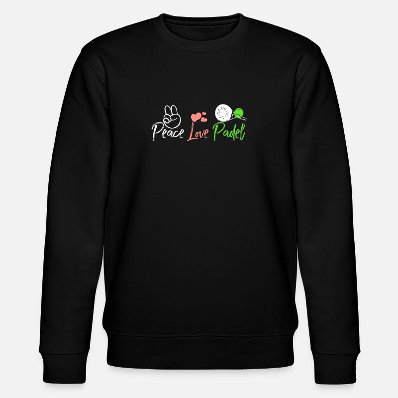 Paix Amour Padel - Sweat bio CHANGER Stanley/Stella Unisexe - noir