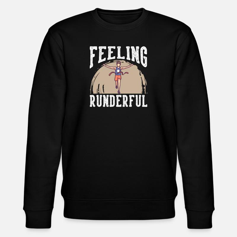 Marathon Feeling Runderful Running - Stanley/Stella CHANGER Unisex Organic Sweatshirt - black