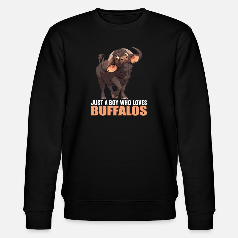 Buffles Buffalo Büffel - Sweat bio CHANGER Stanley/Stella Unisexe - noir