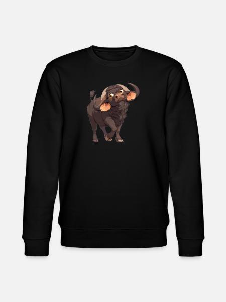 Buffalos Buffalo Büffel - Stanley/Stella CHANGER Unisex Organic Sweatshirt - black