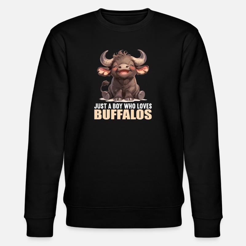 Buffalos Buffalo Büffel - Stanley/Stella CHANGER Unisex Organic Sweatshirt - black