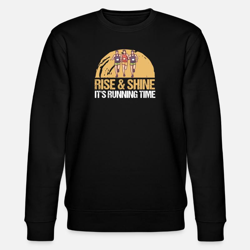 Marathon Courir Temps de course - Sweat bio CHANGER Stanley/Stella Unisexe - noir