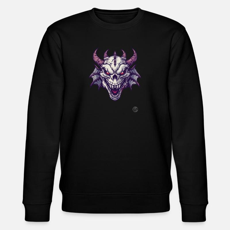 L’horreur du dragon crâne - Sweat bio CHANGER Stanley/Stella Unisexe - noir