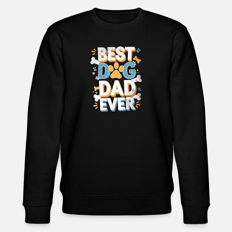 Meilleur papa de chien - Sweat bio CHANGER Stanley/Stella Unisexe - noir