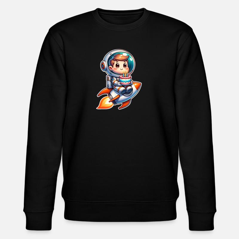 Astronaute Anniversaire Fusée - Sweat bio CHANGER Stanley/Stella Unisexe - noir