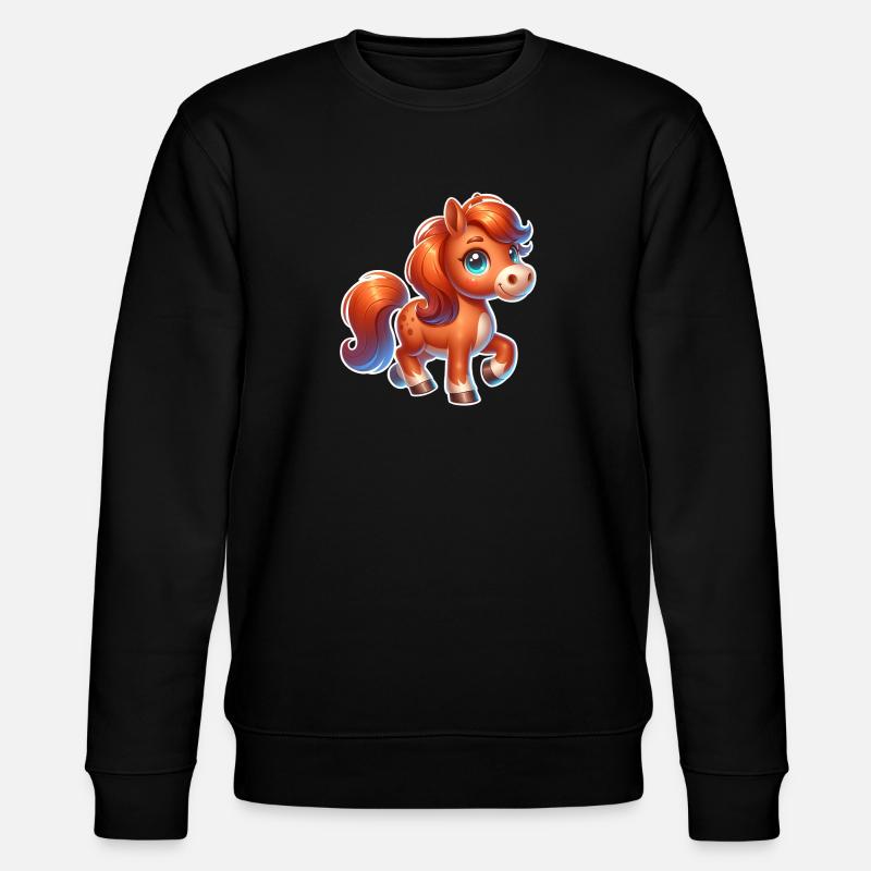 Pferd - Stanley/Stella Unisex Bio-Sweatshirt CHANGER  - Schwarz