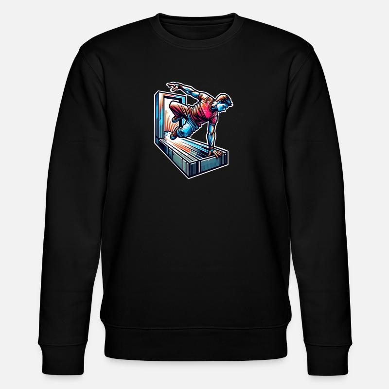 Parkour - Stanley/Stella Unisex Bio-Sweatshirt CHANGER  - Schwarz