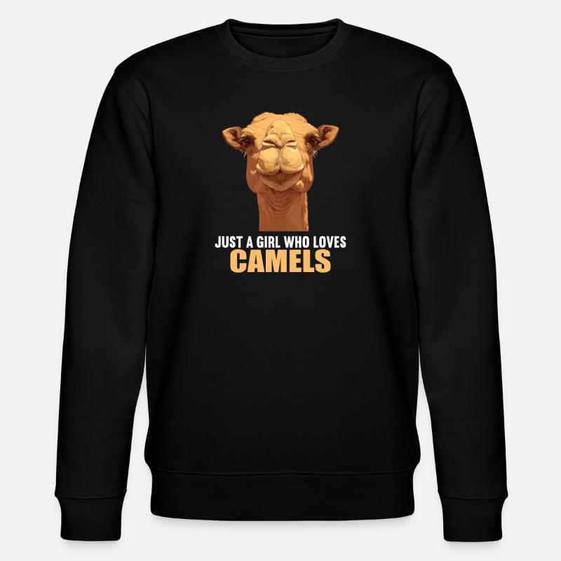 Camel Kamele Kamel - Stanley/Stella Unisex Bio-Sweatshirt CHANGER  - Schwarz