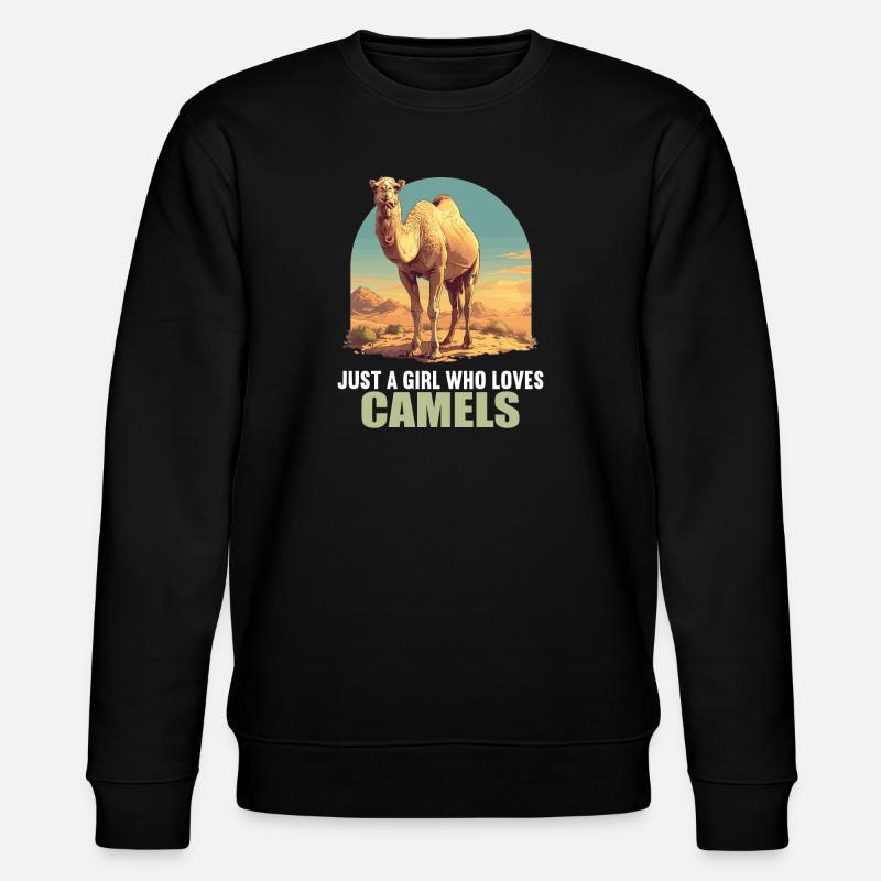 Camel Kamele Kamel - Stanley/Stella Unisex Bio-Sweatshirt CHANGER  - Schwarz
