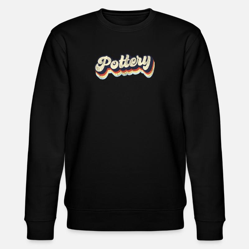 Pottery Ceramics Artist Retro - Stanley/Stella Unisex Bio-Sweatshirt CHANGER  - Schwarz